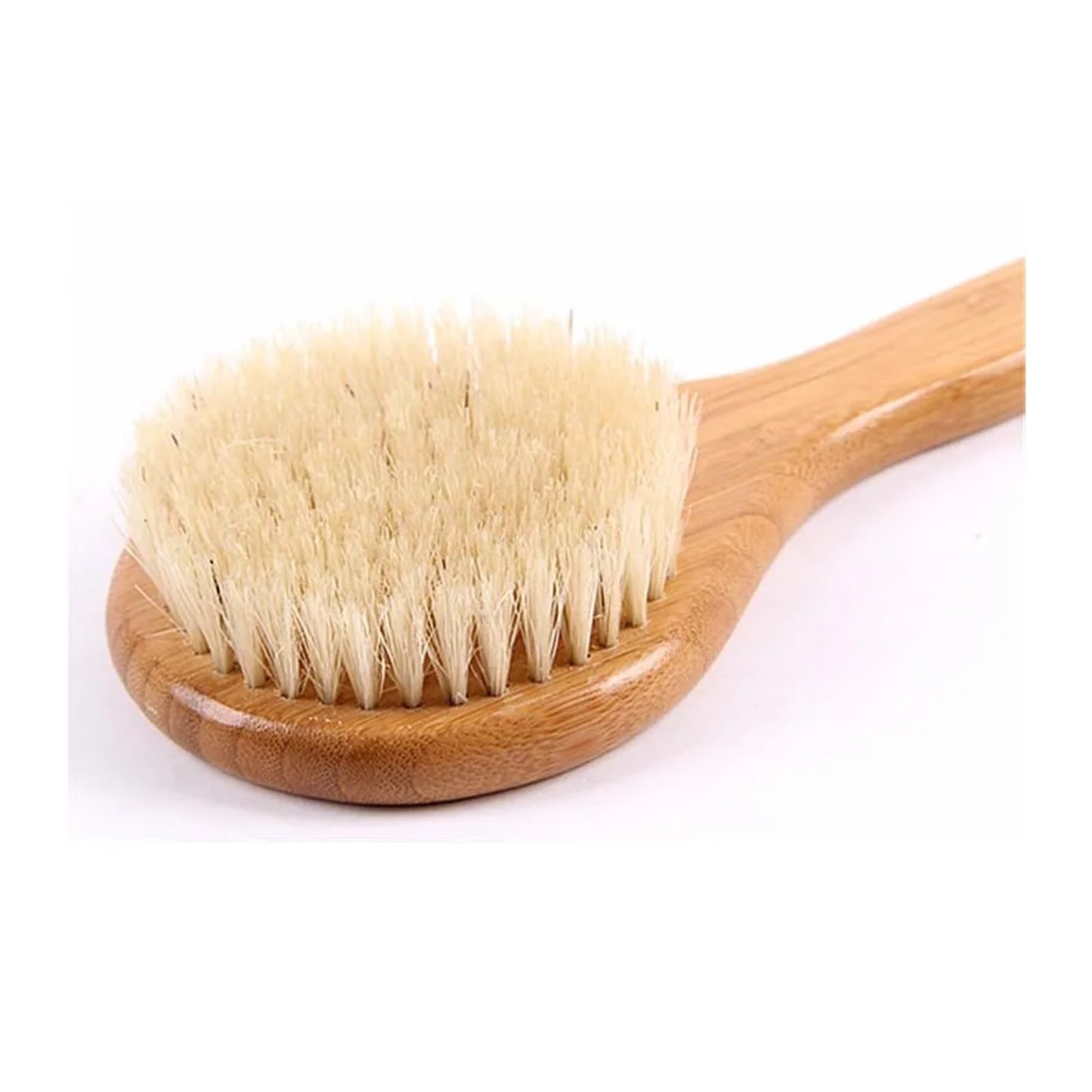 RüCkenbüRste Dusche 33 cm lange Dusch-Körperbürste aus Bambus mit Wildschweinborsten, perfekt for Bürsten trockener Haut, unverzichtbar for ein Peeling zur Cellulite-Reduzierung