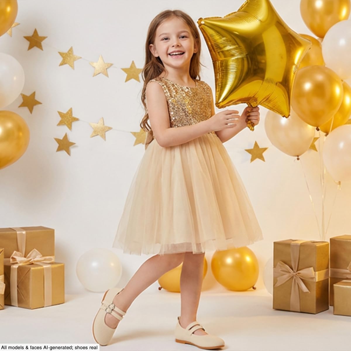 Toddler Girls Mary Jane Dress Shoes for Girl Ballet Flats Knit Round Toe Little Kids Princess Wedding Shoes