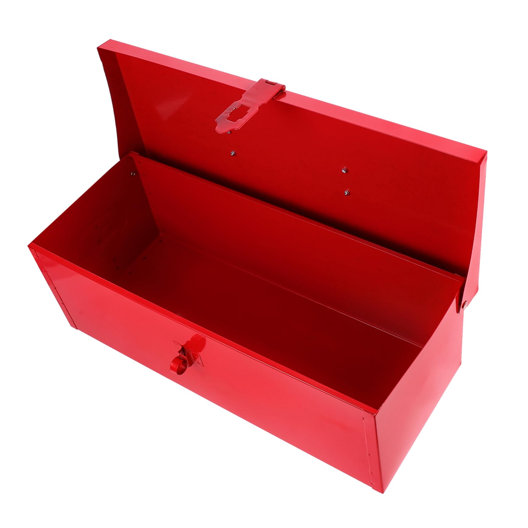 Uonlytech Boîte À Outils Métallique Rouge Portable 15.35In Rangement Étanche avec Grande Capacité Et Résistance Aux Chocs pour Bricolage Atelier