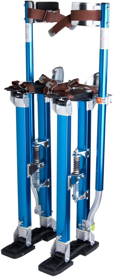 24" - 40" Aluminum Drywall Stilts Tool Stilt For Painting Taping Finishing - Blue Color