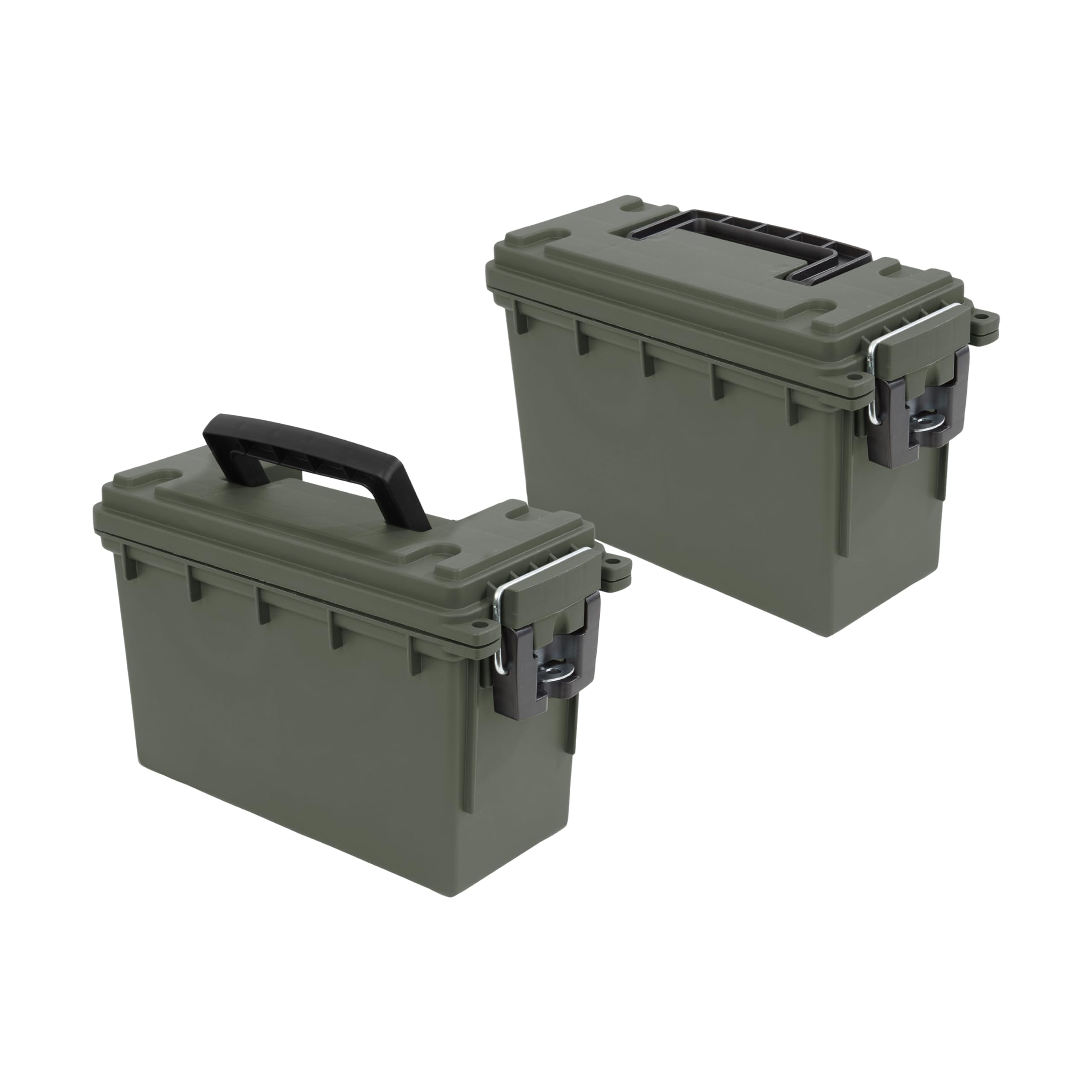 Sheffield Ammo Box Made in USA, Stackable Lockable Ammo Storage Box, Green