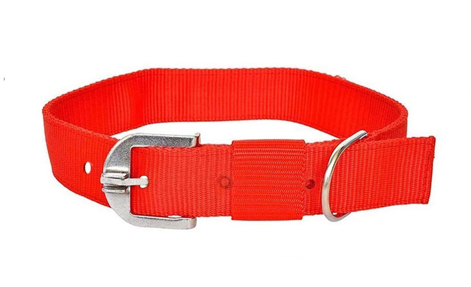 HAPPY4PETS Adjustable Neck Collar Belt for Small Medium Large Dogs (Plain Collar, Red) (B0BV9XK86R) Amazon Price History, Amazon Price Tracker