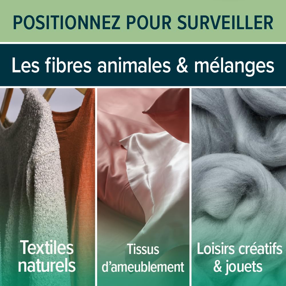 NOPE! Pièges Anti Mites Textiles 3 x 2 – Inodore & Non Toxique – À Base de Phéromones – Protection Efficace pour Vêtements