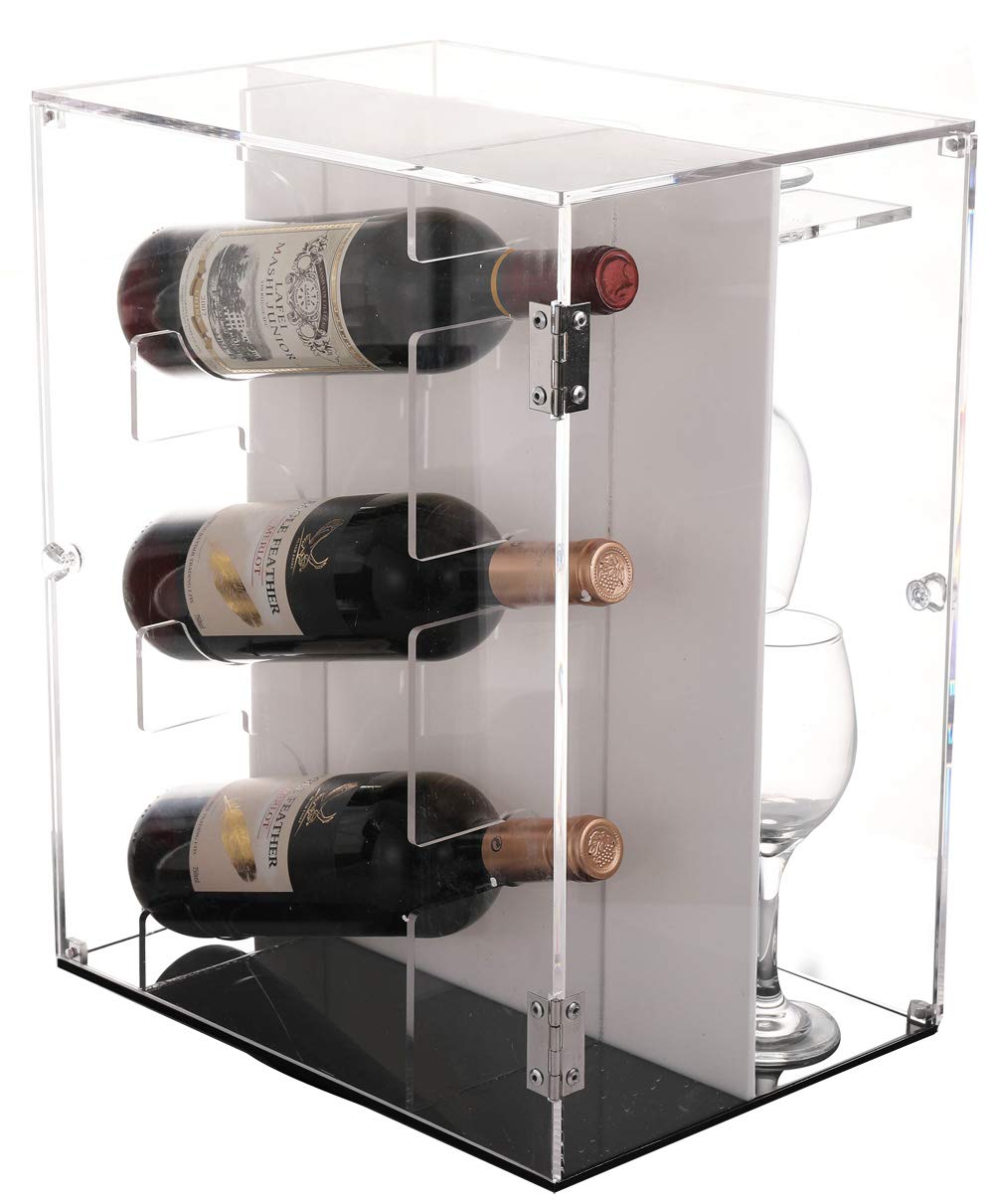 Sooyee Deluxe Acrylic Wine Degree Rotating Wine Rack