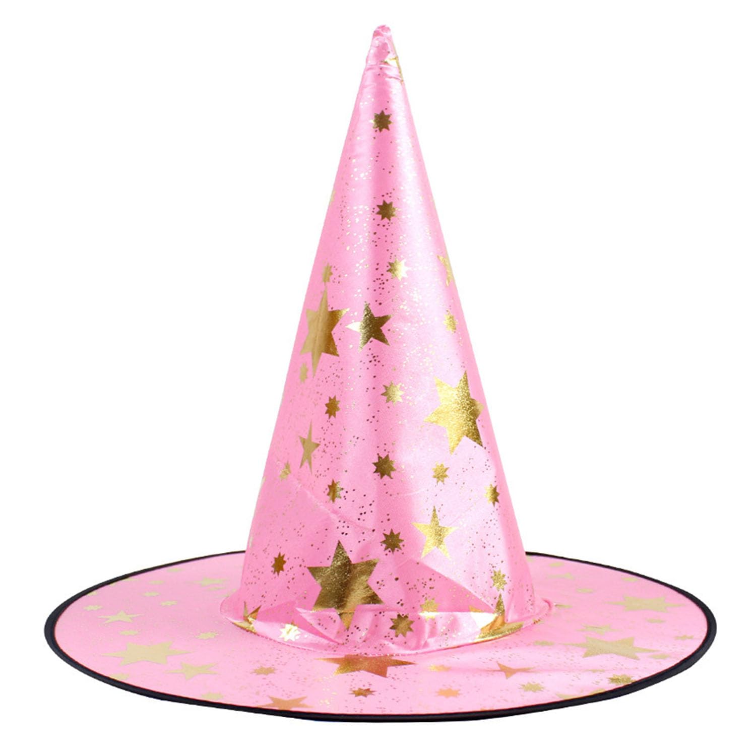 Wgudzpj Star Witch Hat Halloween Costumes for Kids Girls Boys Modern Witch Hats Kids Costume Cosplay Halloween Party Decorations (Pink)