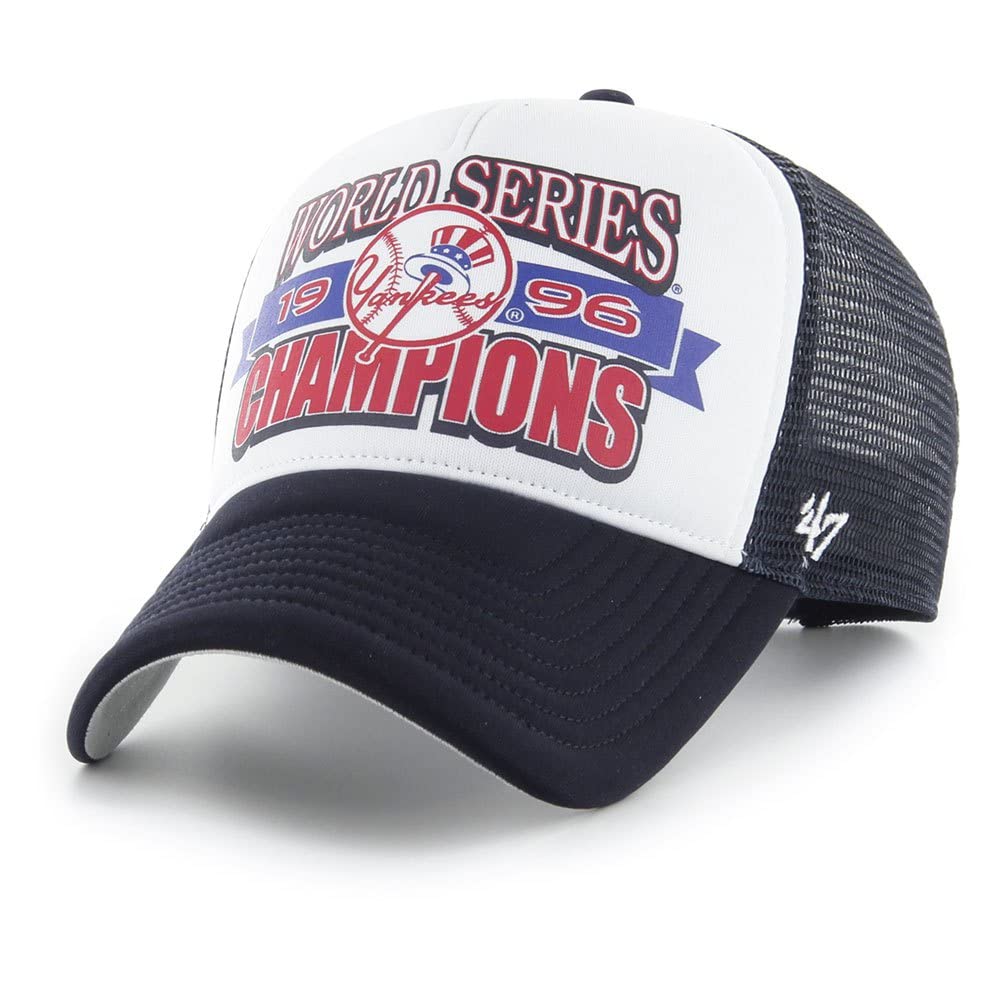 Unisex White '47 Brand Mesh Trucker Cap - Foam Champ New York Yankees,