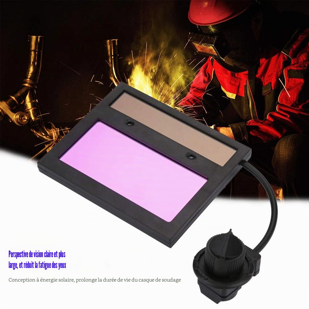 Akozon TX500C 110 * 90mm PA Panneau Solaire Casque de Soudage Lentille Masque de Soudage Remplacement Automatique de la Lentille Assombrissante