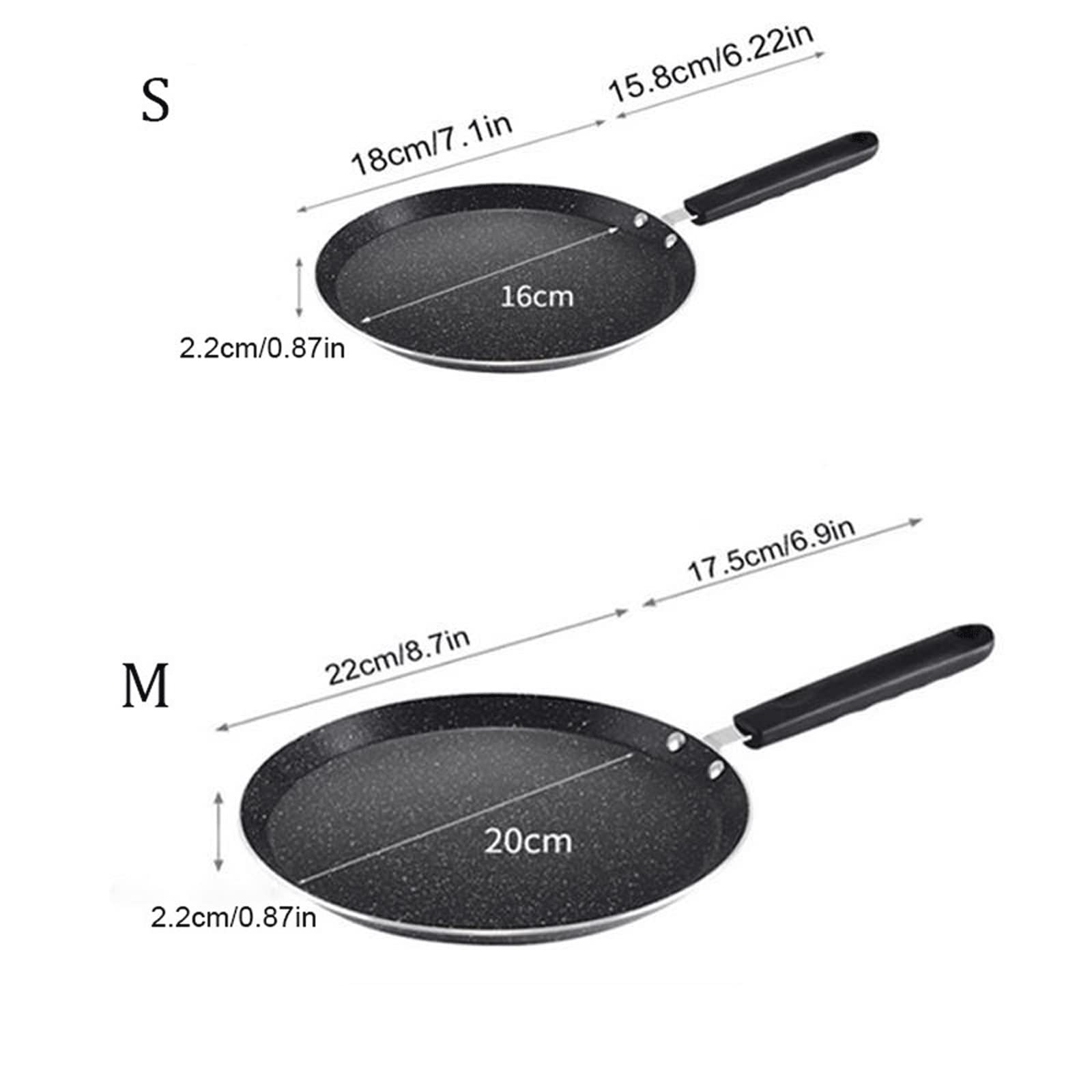Poêle à Frire antiadhésive en Alliage d'aluminium, poêle à crêpes, œufs, Steak, poêle à Pizza, ustensiles de Cuisine, S,S