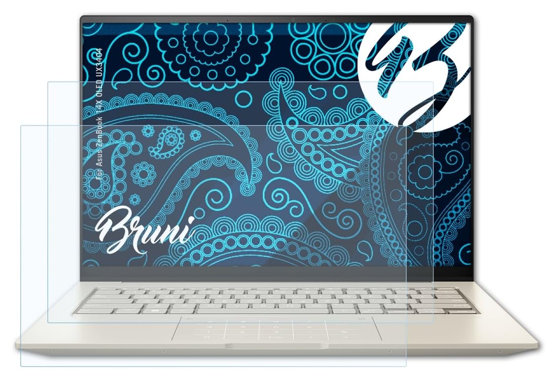 Bruni Screen Protector compatible with Asus ZenBook 14X OLED UX3404 Protector Film, crystal clear Protective Film (2X)