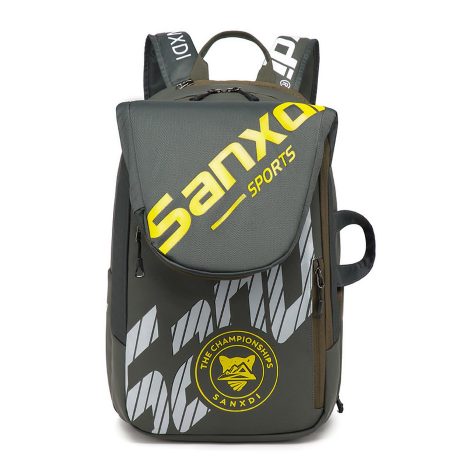 Badminton Backpack with Shoe Compartment Lightweight Badminton Racket Holder Bag, Dark Grey-image-32