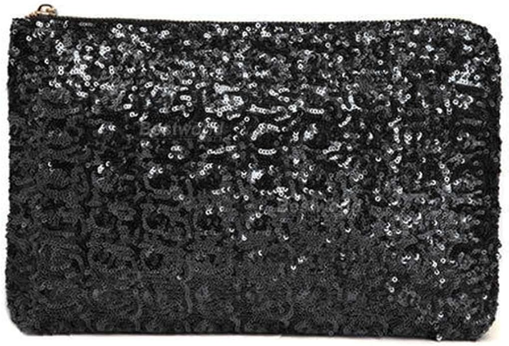 Black sequin purse clutch Clearance