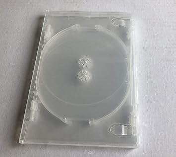Viva Elite New 1 DVD Replacement Case solid Super Clear Quad Hold 4 Discs Holder With Flap 14mm Spin