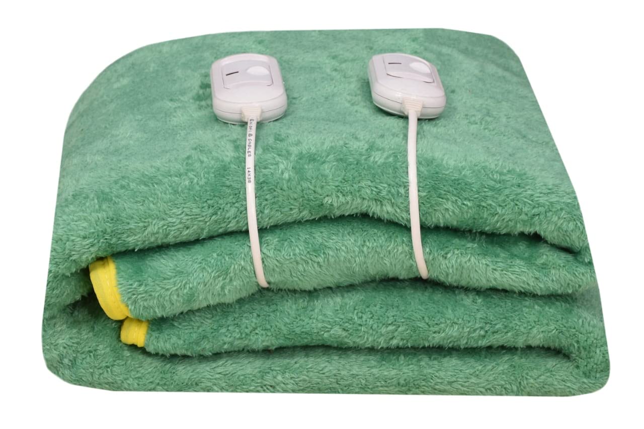 Electric Heating Pad, Double bed, Dual Controllers, Auto Shut-Off, Pain Relief Therapy, Warm & Cozy 2