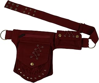 UKCOCO Riñonera Vintage Unisex de Cintura y Hombro Bolsa Multifunional Camping y Senderismo Fabricada Durable y Color