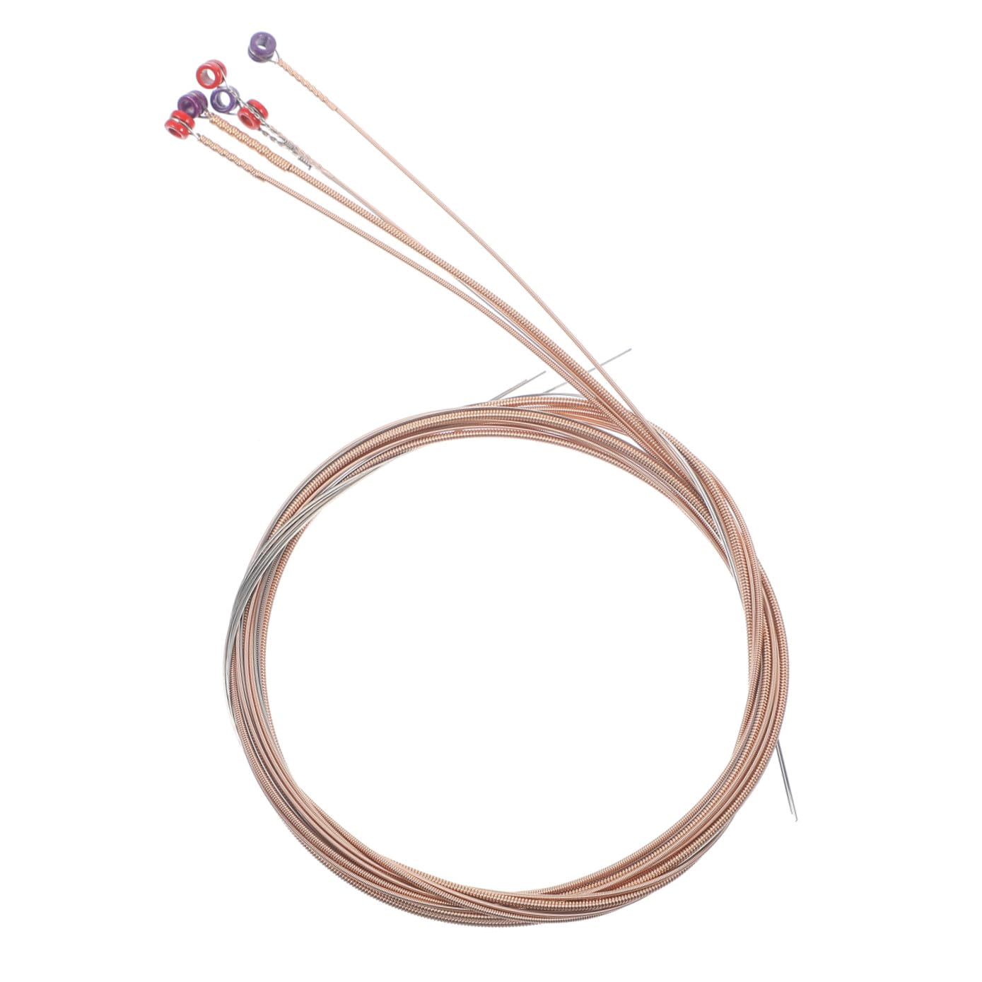 BESTonZON Pz Set Di Corde Per Chitarra Corde Chitarra Acustica Accessori Forniture Per Chitarra Fornitura Chitarra Popolare Rame Rosso Fosforoso Copertura Per Chitarra Sostituibile