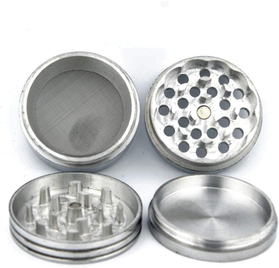 Classic Metallic Herb Crusher/Grinder Large with Filter (Herb Grinder/herb Crusher 52 mm)