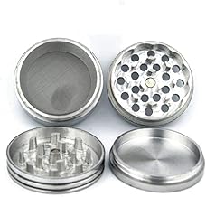 Outontrip Classic Metallic Herb Crusher/Grinder Large with Filter (Herb Grinder/herb Crusher 52 mm)