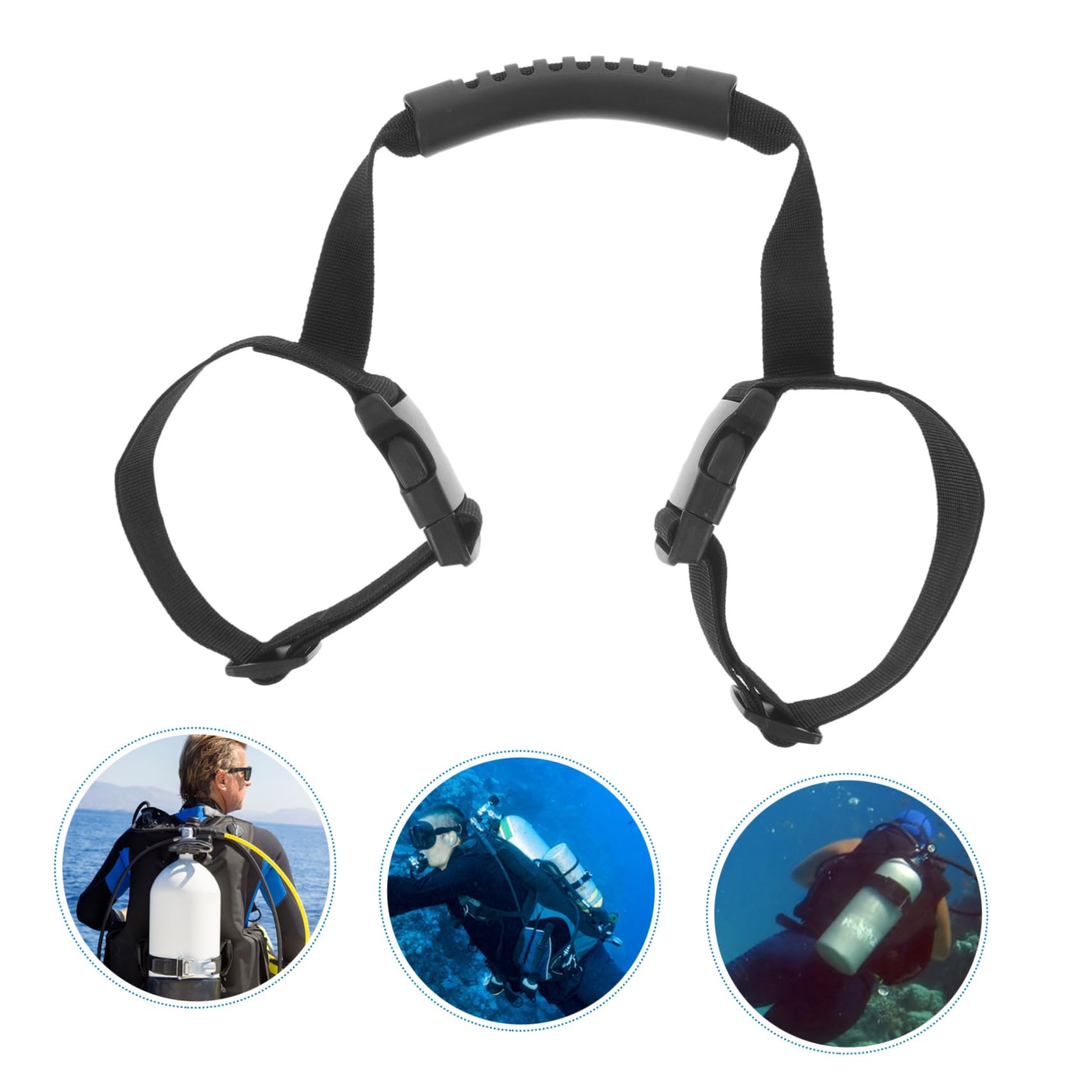 Toddmomy Scuba Tank Cylinder Strap Polyester Diving Retainer Band Multi-Function Design Easy to Install Lightweight and Wear-Resistant for Scuba Diving Equipment Use