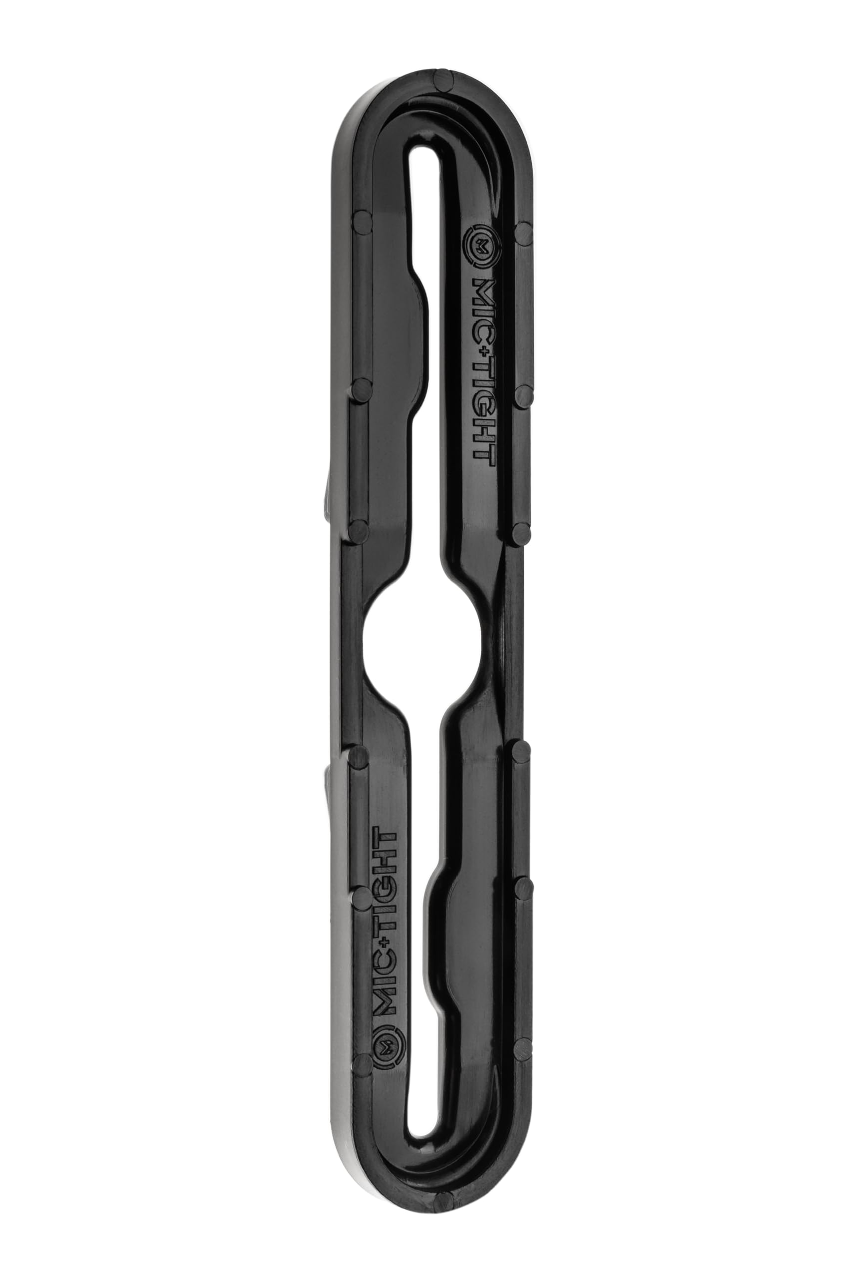 The Police Mic Clip Tactical Portable Radio Mic Clip for Uniforms or Bullet-Proof Vest Carriers | Black