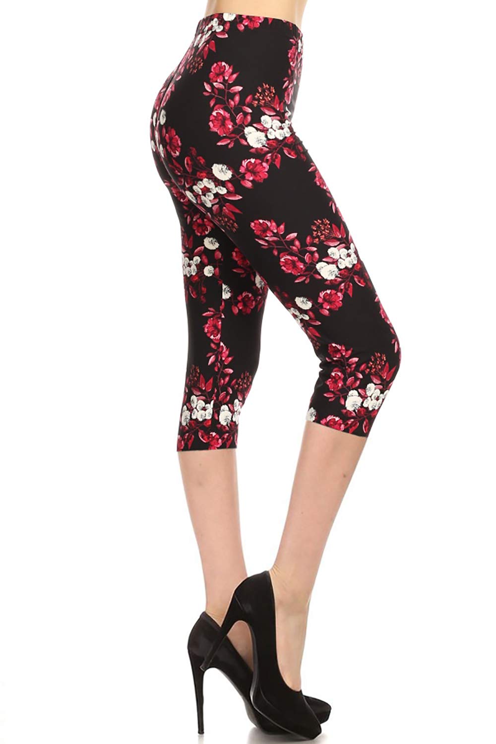 Leggings Depot Capri REG/Plus Fashion Print Leggings Capri BAT1