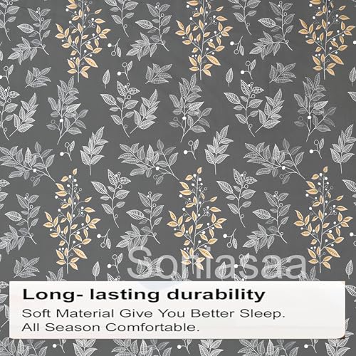 Image of 202 TC Cotton Feel All Around Elastic Fitted Bedsheet, Elastic Fitted Bedsheet Single Size Bedsheet for Single Bed with 1 Pillow Cover, Size - 72 x 36 x 8 Inch Color