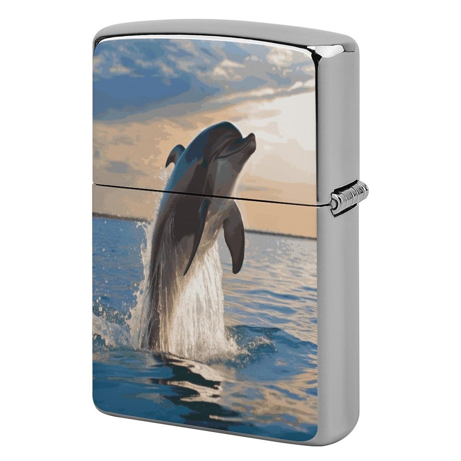 Fekiloot Style Funny Animal Dolphin Lighter Case Cover Lighter Holder