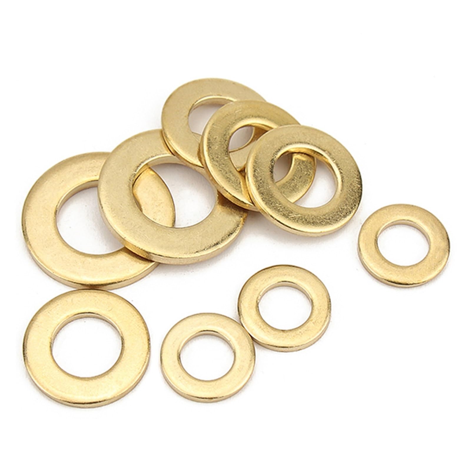 Sello de sello de bronce plano Arandela plana de metal de latón M2 a M24 de 0,4 a 4 mm, 2 a 100 piezas(M10x20x1.5mm (10pcs))