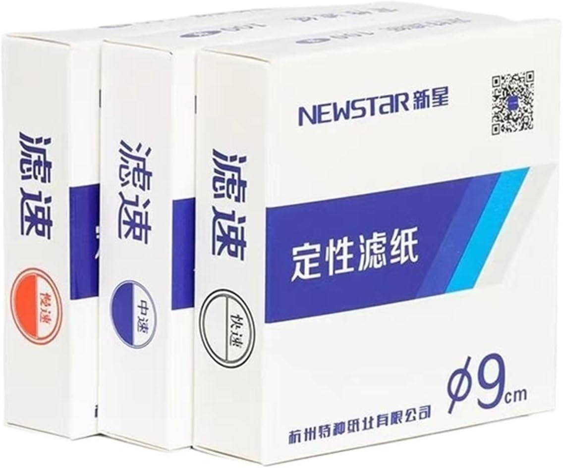 Rapid/Medium/Slow Speed Filter Paper Qualitative Filter Paper for Laboratory Analysis 2 Boxes/Lot(18cm Medium Speed)