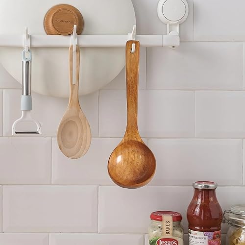 Miniatura 87 de FJNATINH Juego de utensilios de cocina de madera antiadherentes de 7 piezas, utensilios de cocina naturales y saludables (7 piezas)