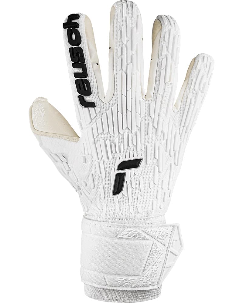 Reusch Attrakt Freegel Gold X Unisex Adult Goalkeeper Gloves, 1100 White, 8.5