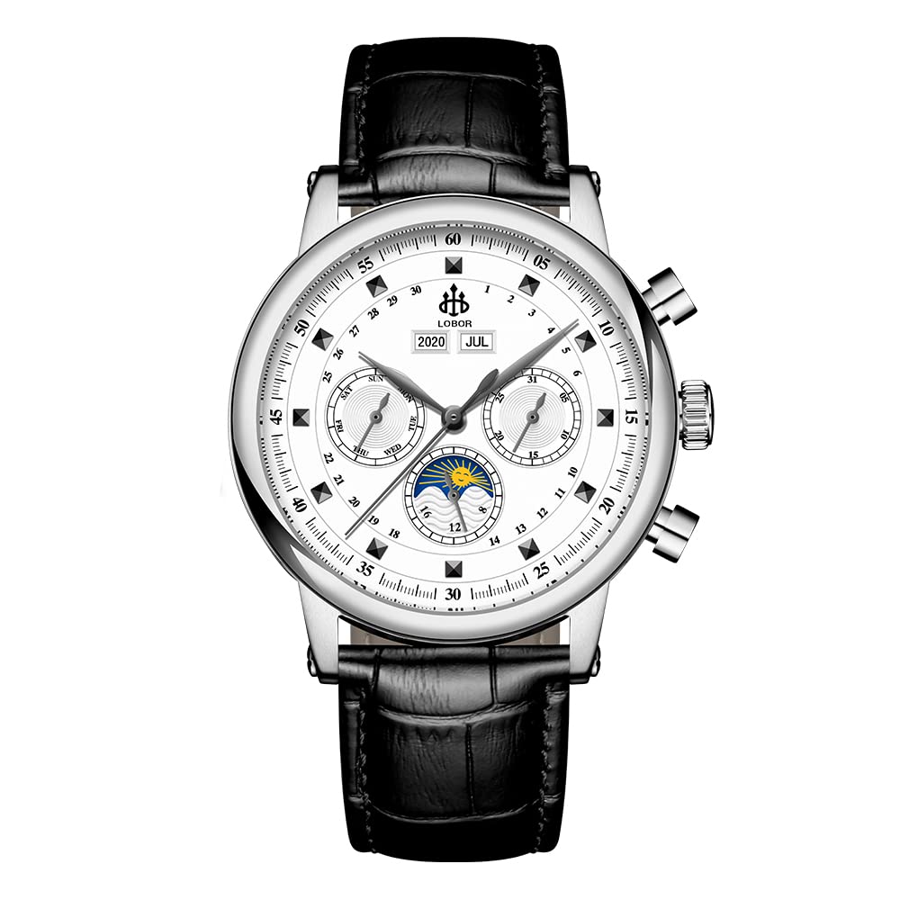Amazon | 【公式ショップ】LOBOR ロバー 42MM 自動巻き マルチ