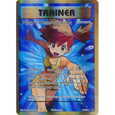 holographic misty trainer card Misty's Water Command - Hidden Fates [HOLO]
