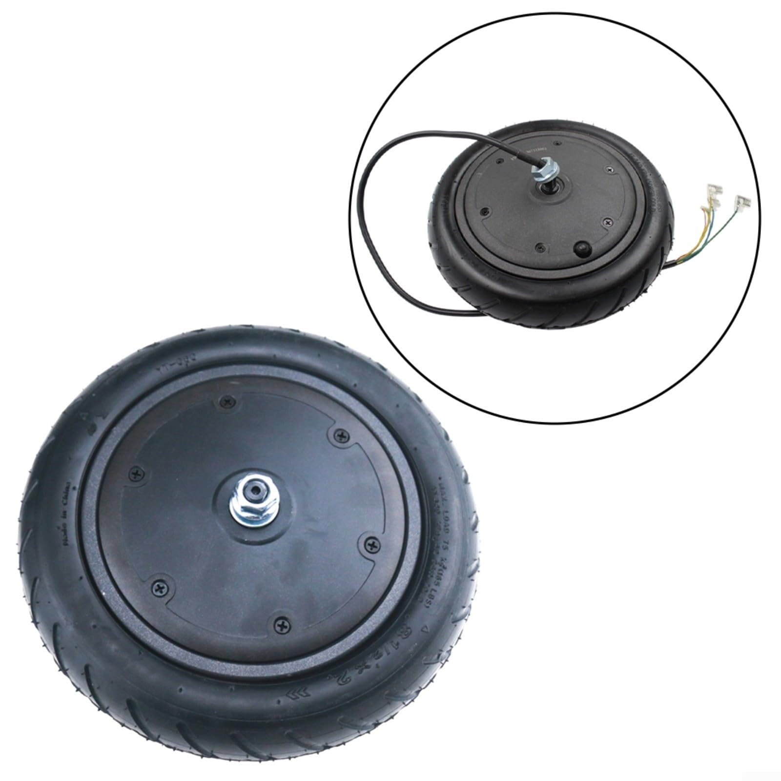 Motor de repuesto de 250 W con scooter eléctrico de neumático de 8.5 pulgadas, unidad de accionamiento de alto rendimiento, color negro