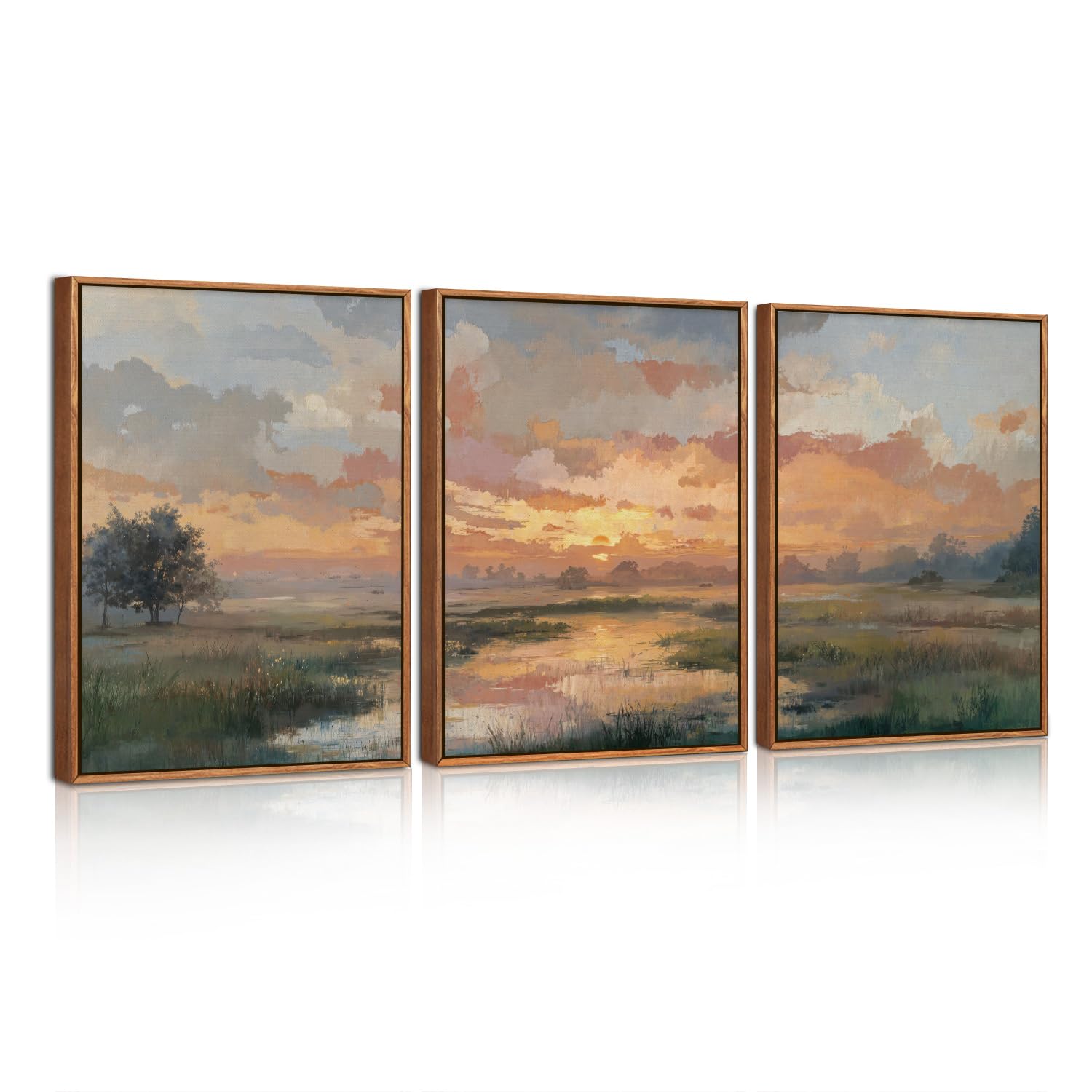 BINCUE Groß Boho Bilder Beige,Abstrakte Wandkunst,Beige Braun Leinwand Wandbilder Rahmen,Moderne Wohnzimmer Wanddeko,Geometrische Abstrakte Bild,Moderne Boho Wanddeko Schlafzimmer Büro