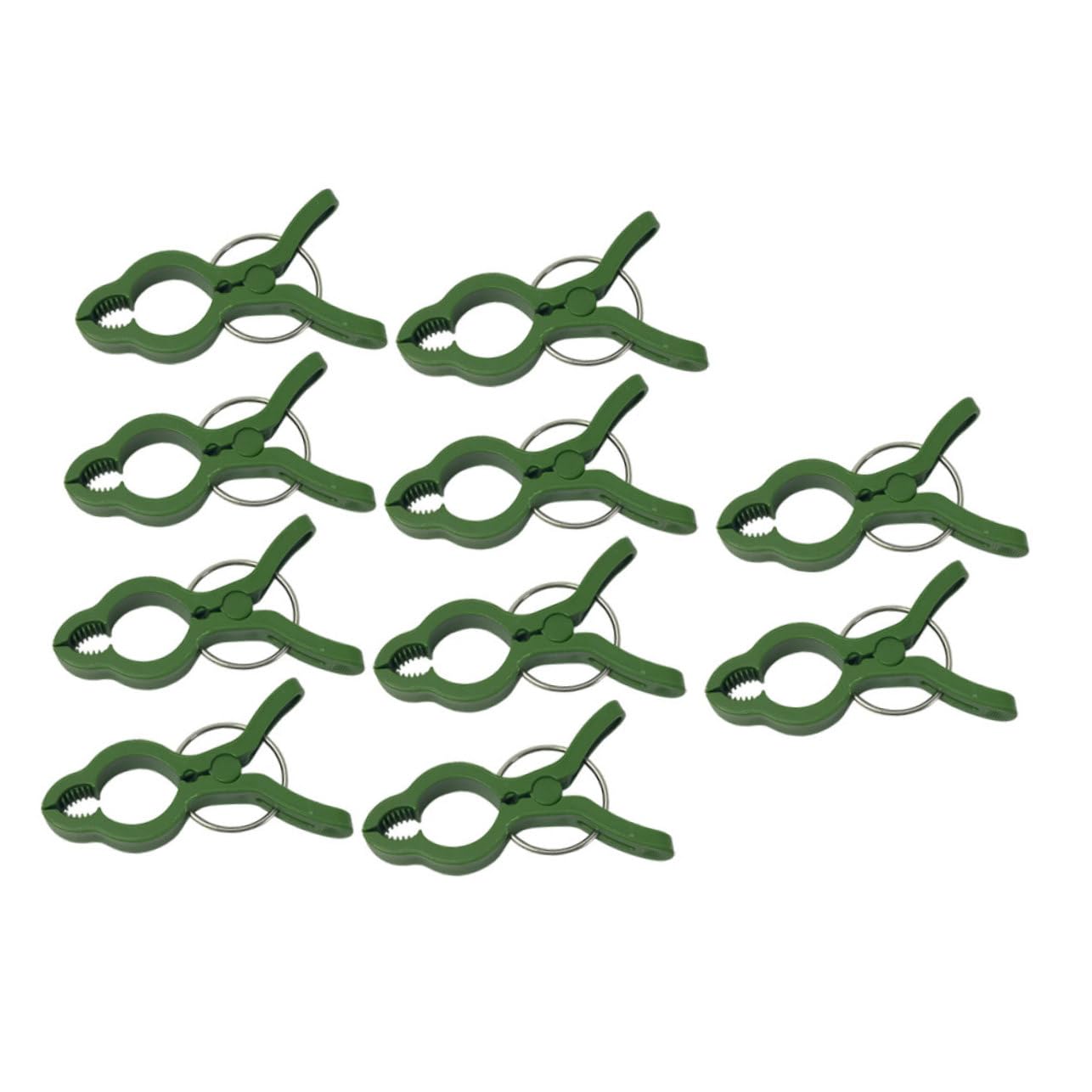 UPKOCH 5 Sätze Orchideen-Clip Klammern Zum Stützen Von Orchideen Festsetzung Gartenpflanzenklammern Klemmbausteine Pflanzen Fester Clip Pflanzen Feste Klammern Plastik Grün 10 Stück * 5