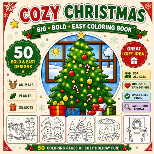 Cozy Christmas Coloring Book