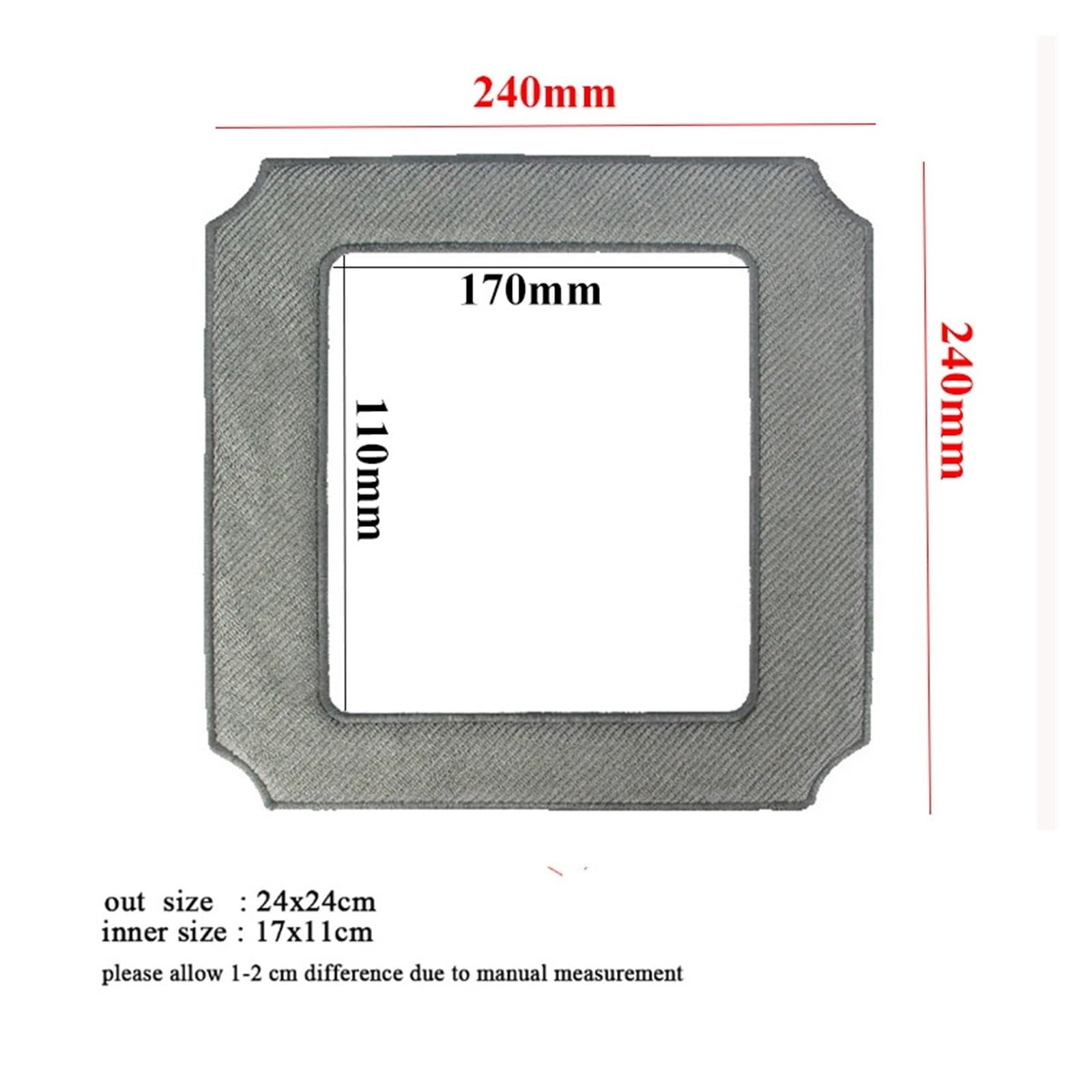 Panno for lavapavimenti for robot 24x24 cm, compatibile con Windobot, S6 Ultra Lavavetri Robot in microfibra lavabile Stracci for vetro spesso Parti di ricambio for lavapavimenti(12pcs)