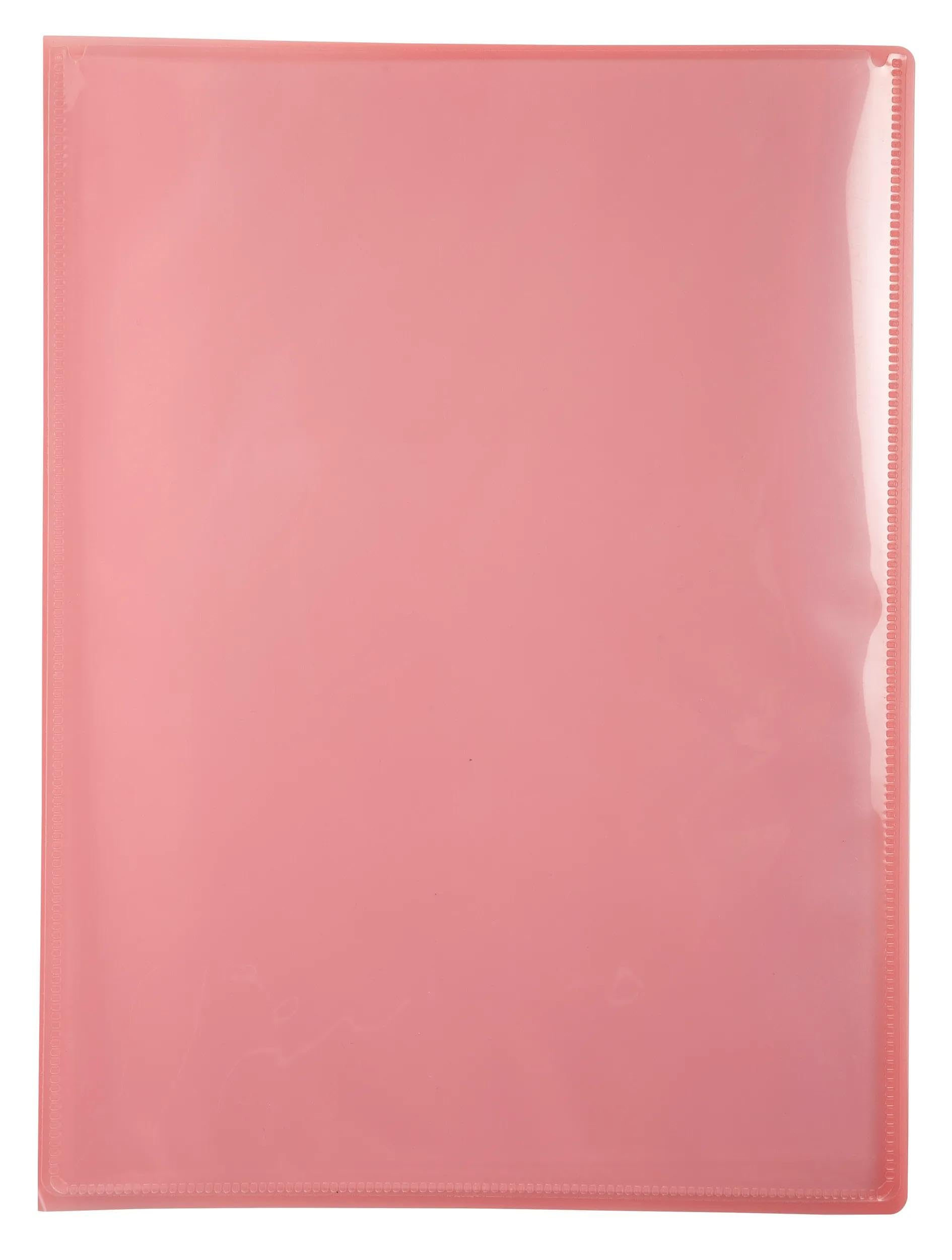 Exacompta 5829E 20er Pack Sichtmappe KreaCover Pastell aus Kunststoff DIN A4 mit 20 Klarsichthüllen, 40 Sichten, Tasche am Vorderdeckel zum selbstgestalten, Aktenhülle, farbig sortiert