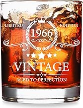 Fatbaby 1966 Vintage Whisky Glass - 10oz 60th Birthday Gift Grandpa Dad Man Uncle Friends