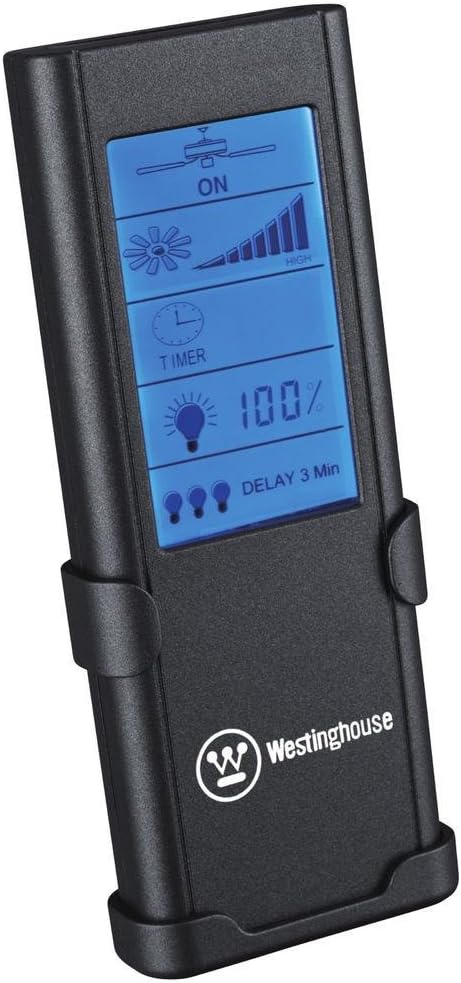 77841 Radio Frequency Ceiling Fan and Light Remote Control with Touchscreen and Timer