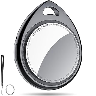 Air Tracker Tag 1 Pack, Bluetooth Tracker Work with Apple Find My (iOS Only), 100dB+ Sound, Smart Tag with Keychain/Lanyard, Item Finder for Luggage/Key/Suitcase, Global Tracking, Replaceable Battery. - Amazon product rated Grade A