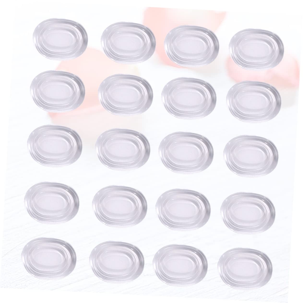 BESPORTBLE 20pcs Noise-absorbing Pad Snare Drum Mute Pad Drum Damper Pad Silicone Drum Muffler Drum Gel Pad Silicone Drum Damper Transparent