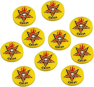 LITKO Dark Fantasy RPG Accessories Pentagram Curse Game Piece Tokens Compatible with Mork Borg (10)