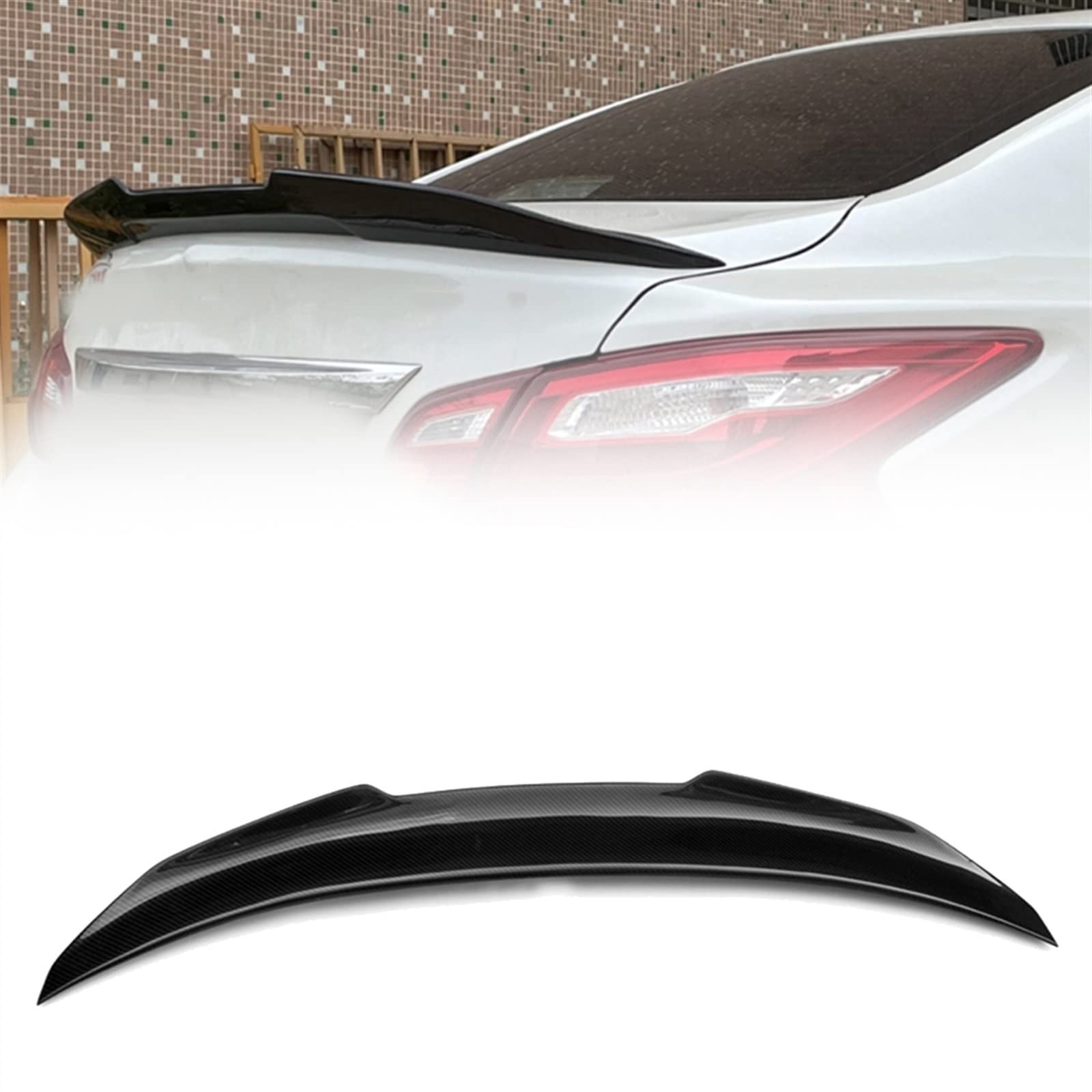 Aileron de coffre améliorant l'aérodynamisme pour Nissan Altima 2016-2019 en carbone