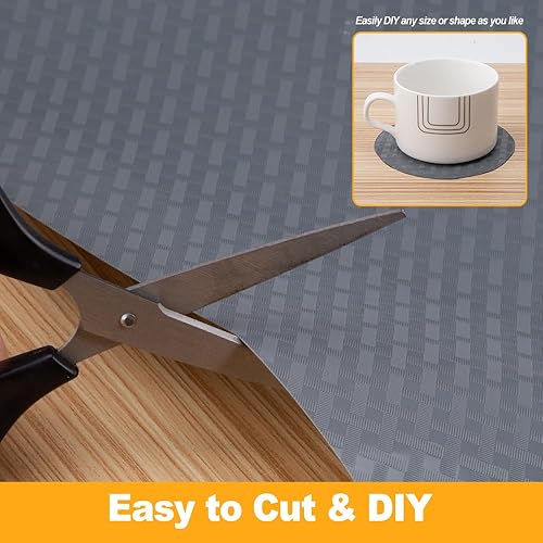 Miniatura 4 de Revestimiento de estante de cocina, revestimiento de gabinete no adhesivo, impermeable, antideslizante, material EVA grueso para estantes, armarios,