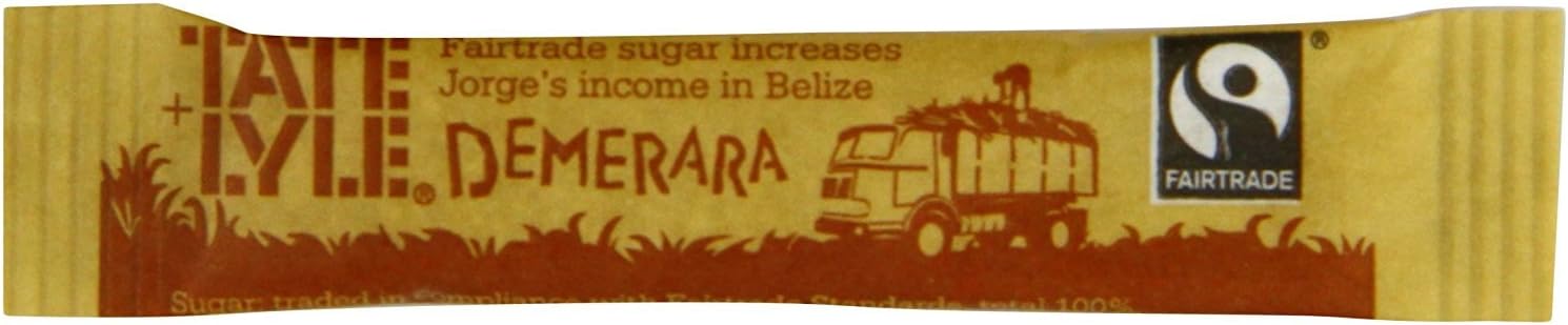 Tate & Lyle Fairtrade Sugar Sticks Demerara (Box 1000)