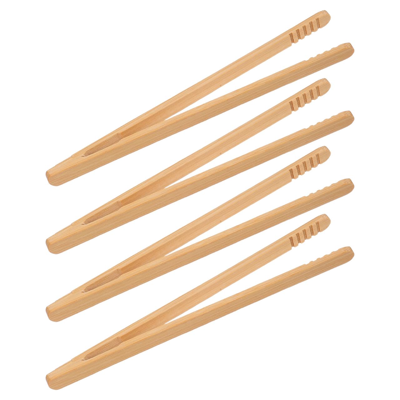 jojofuny Montessori Wooden Tweezers Toy for Children, Educational Toy, Fine Motor Skills Training, Sensory Toy, 18 cm, Pack of 4