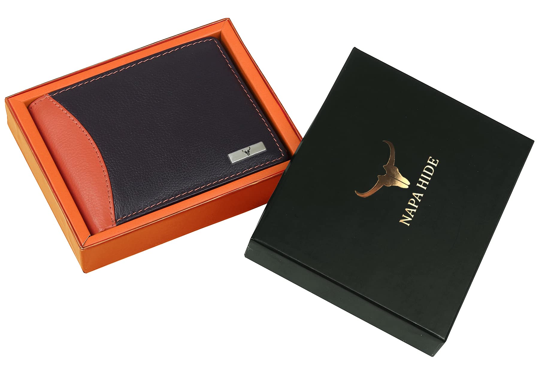 NAPA HIDE Leather Wallet for Men I Durable Lining I Handcrafted I 11 Card Slots I 1 Zipper & 2 Currency Compartments - Image 7 thumbnail