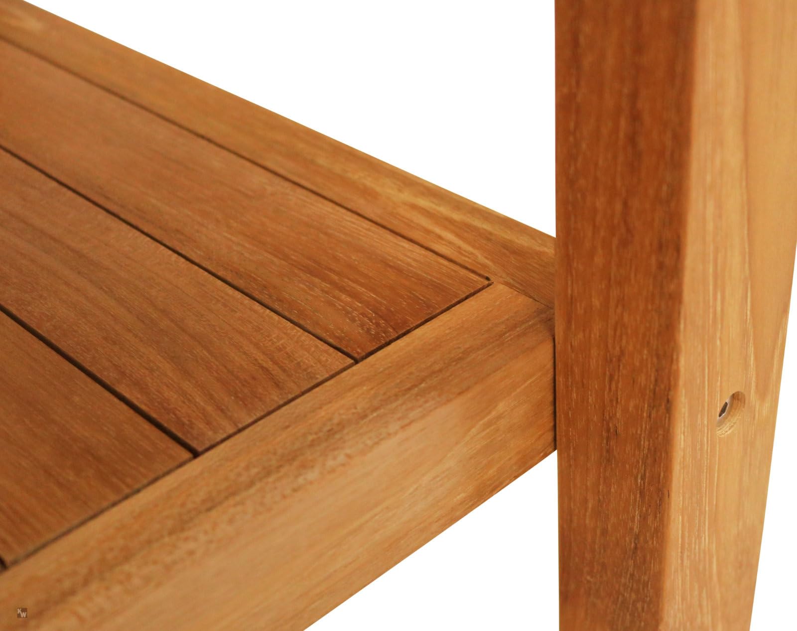 Kai Wiechmann Teak Beistelltisch 50 x 50 cm hochwertig wetterfest 2 Ebenen