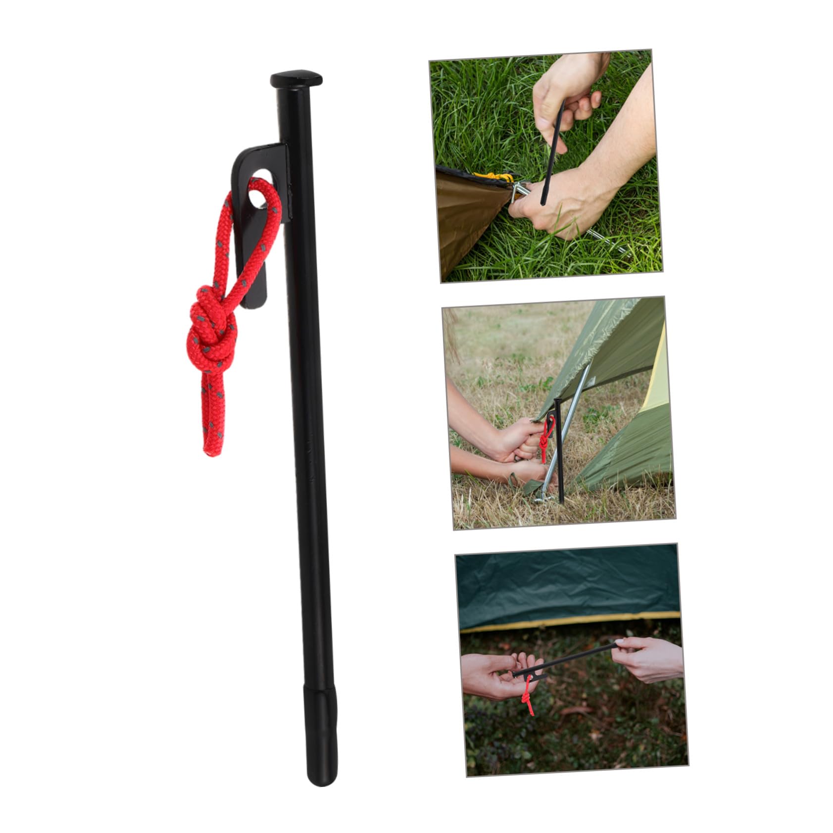 Piquetas para Tienda de Campaña al Aire Libre 6 Piezas 20 Cm